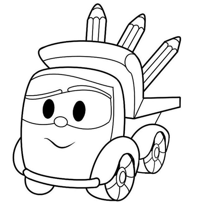 Leia vai conhecer Léo, o caminhão. Desenhos animados em português. Desenho  infantil 