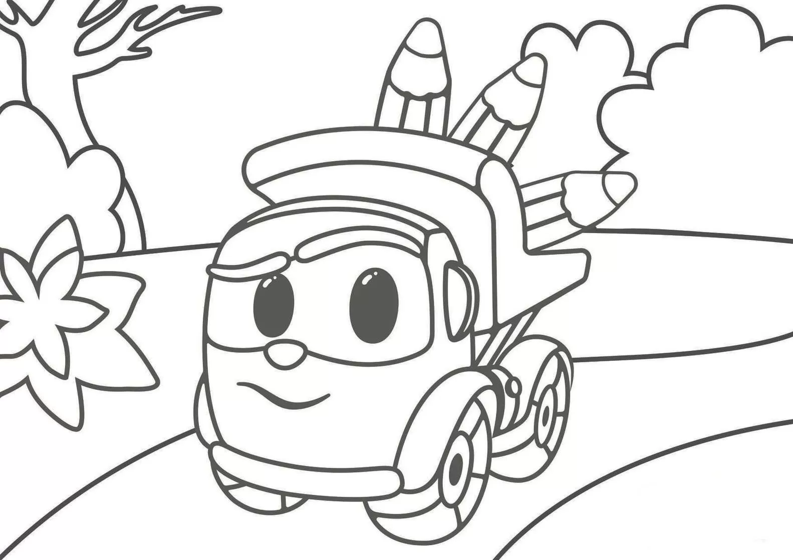 Kit colorir - Léo e o Caminhão