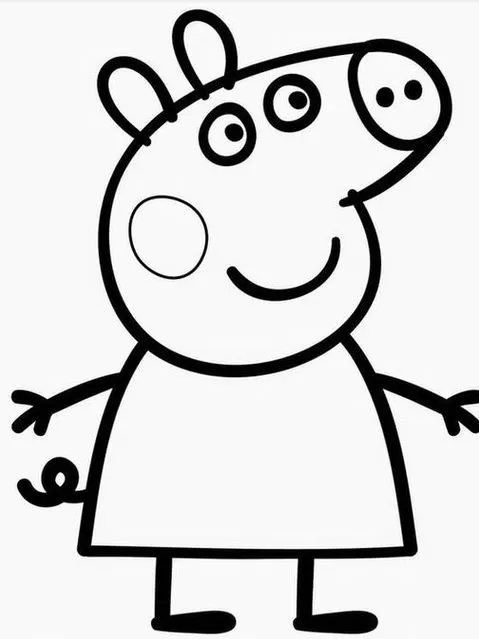 Peppa Pig desenhos para imprimir colorir e pintar - Desenhos para