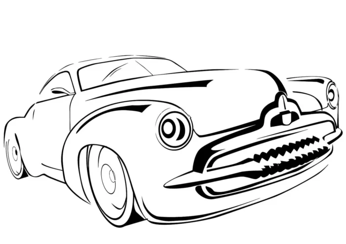 Desenhos de Carros Rápido para colorir