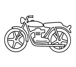 Desenhos De Motos Para Colorir Classica