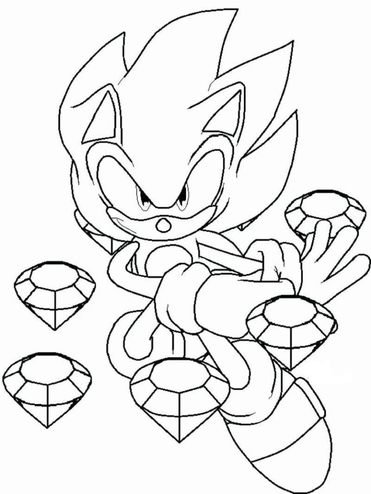 25+ Desenhos do Metal Sonic para Imprimir e Colorir e Pintar