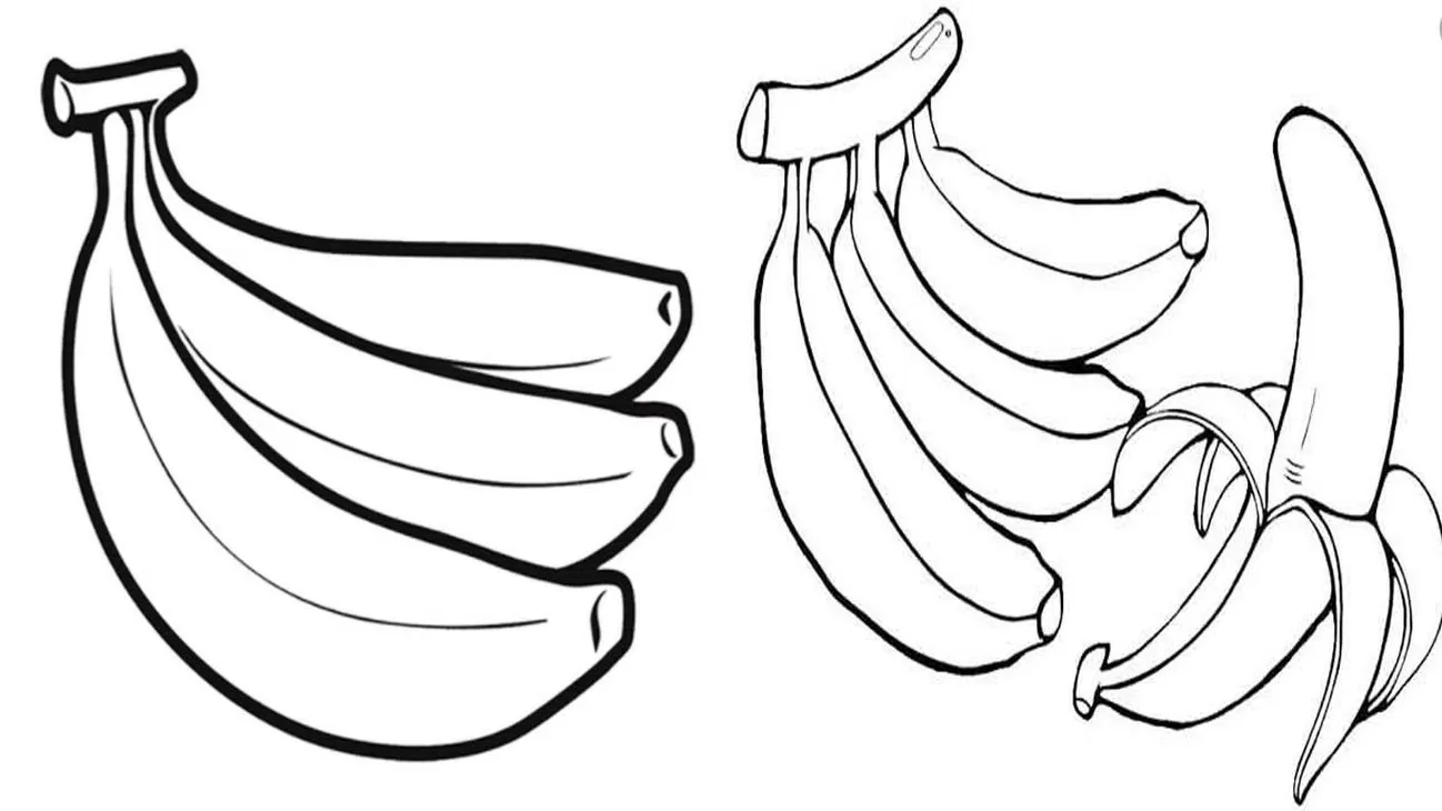 Banana para Colorir: +60 Desenhos Fofos para Imprimir! em 2023