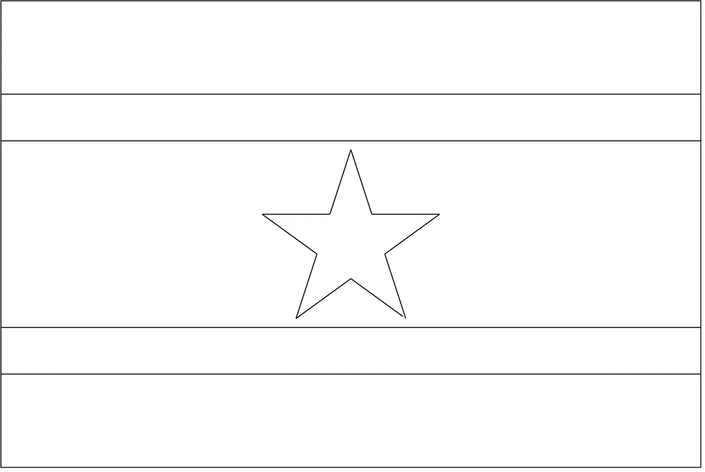 Desenhos das Bandeiras dos Países na letra S Suriname