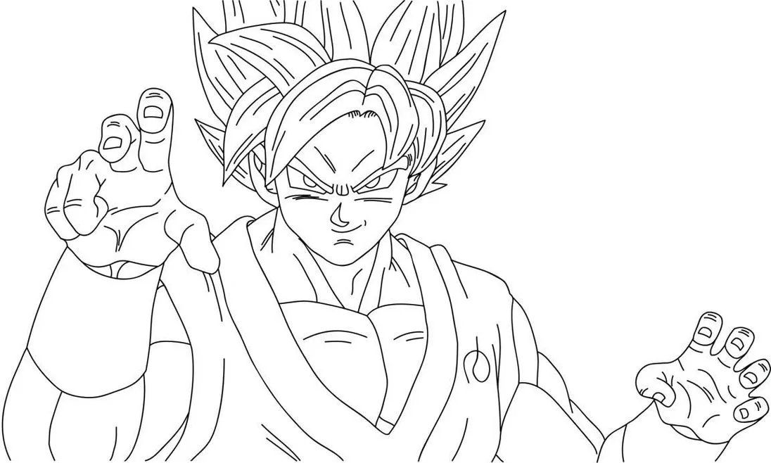 50 Desenhos do Goku Fácil e Prontos para você Imprimir e colorir