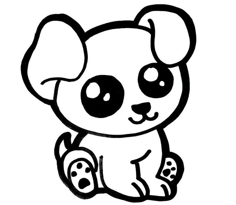 CACHORRO KAWAII - Desenhos Kawaii em 2023  Desenho de cachorro, Animais  fáceis de desenhar, Desenho simples de gato