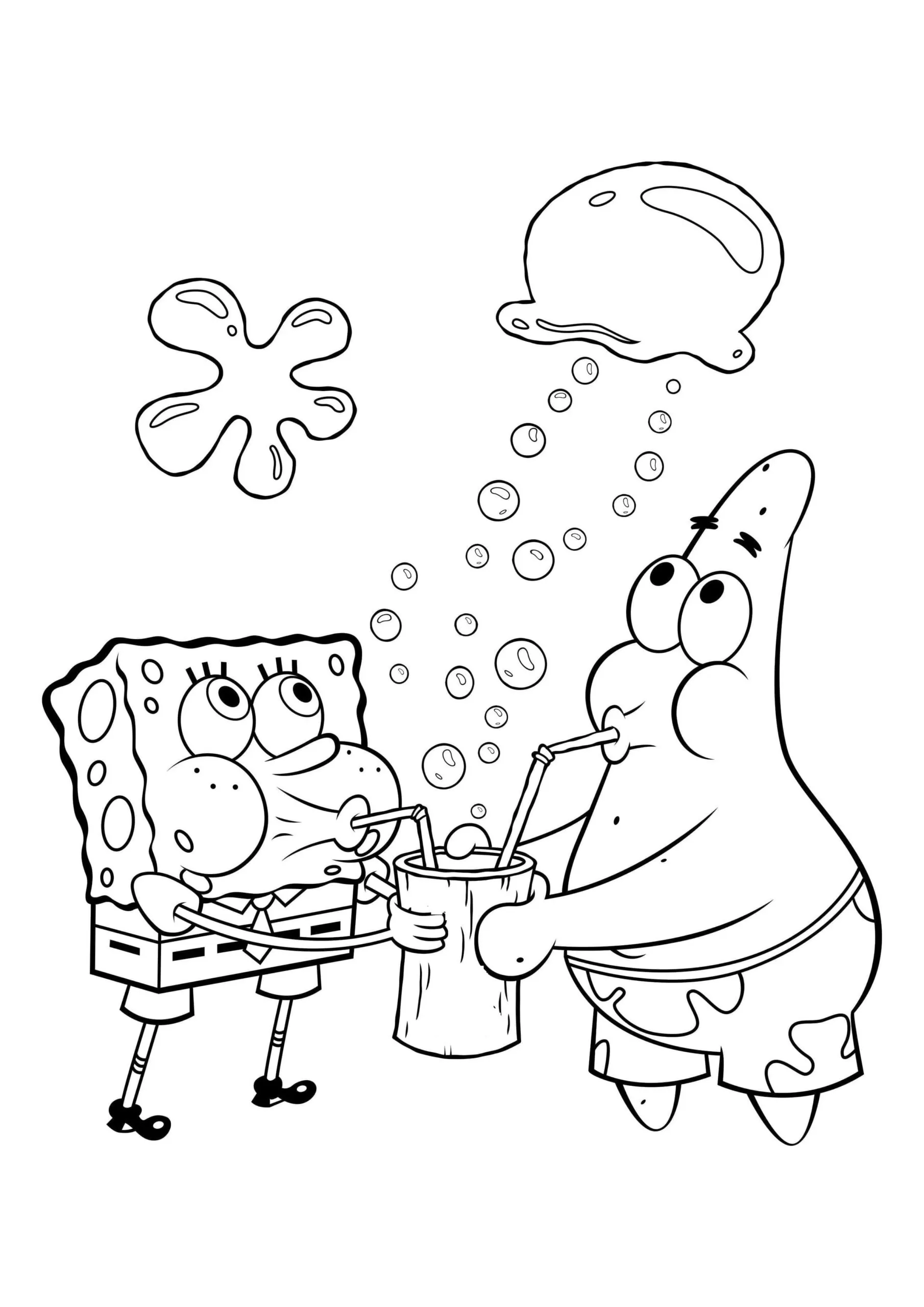 Desenhos para colorir do melhor amigo de Bob Esponja e Patrick - Desenhos  para colorir grátis para imprimir