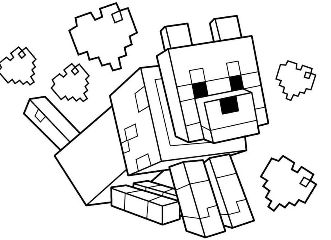 Imprimir para colorir e pintar o desenho Minecraft - 6282