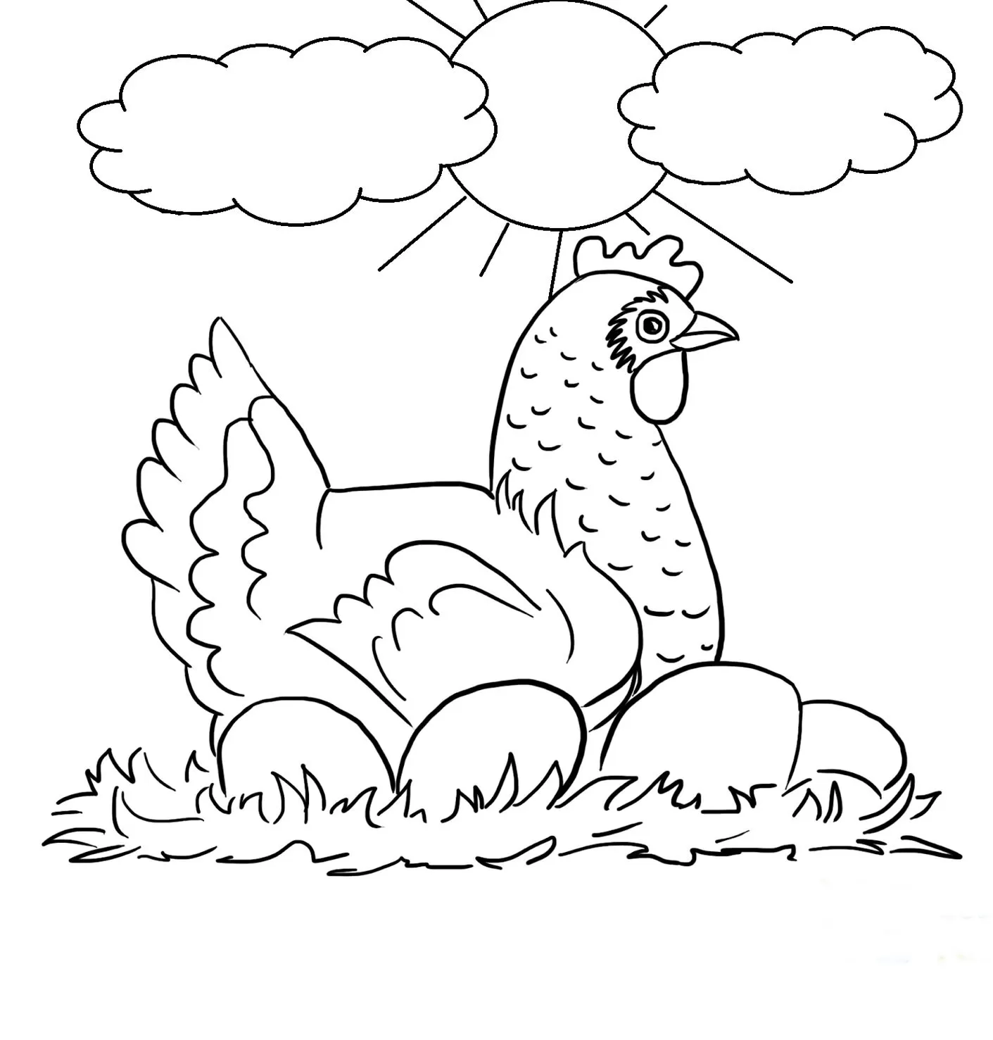 Desenho Para Colorir galinha - Imagens Grátis Para Imprimir - img 17740