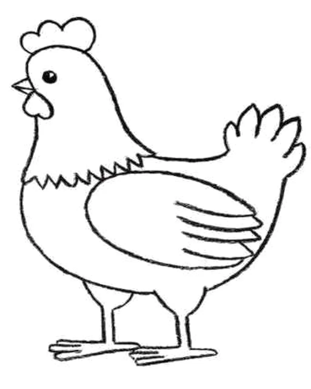 Desenho Para Colorir galinha - Imagens Grátis Para Imprimir - img 17550