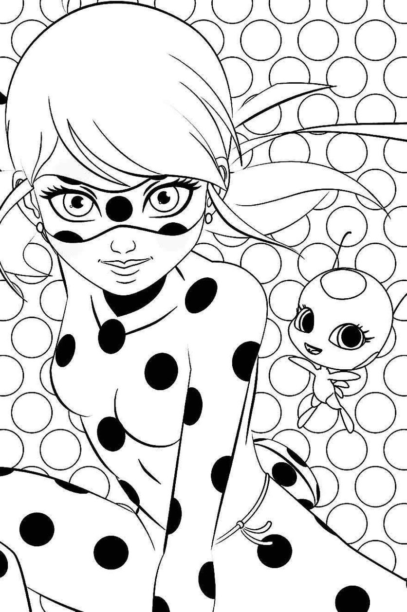 Ladybug pintinhas para colorir - Imprimir Desenhos