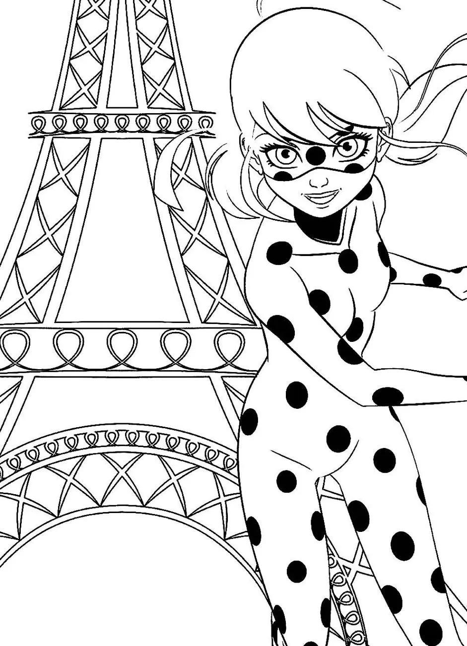 Desenhos da Ladybug para colorir - Bora Colorir