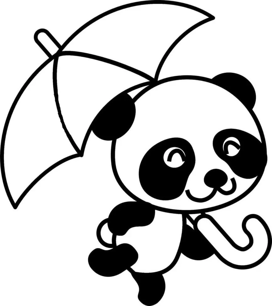 Panda desenho da luluca imprimir e colorir