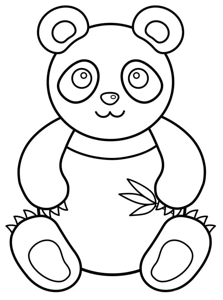 Desenhos de Pandas para imprimir e colorir