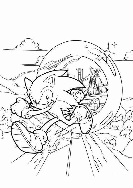 Desenho de Longclaw de Sonic 2 - O Filme para colorir