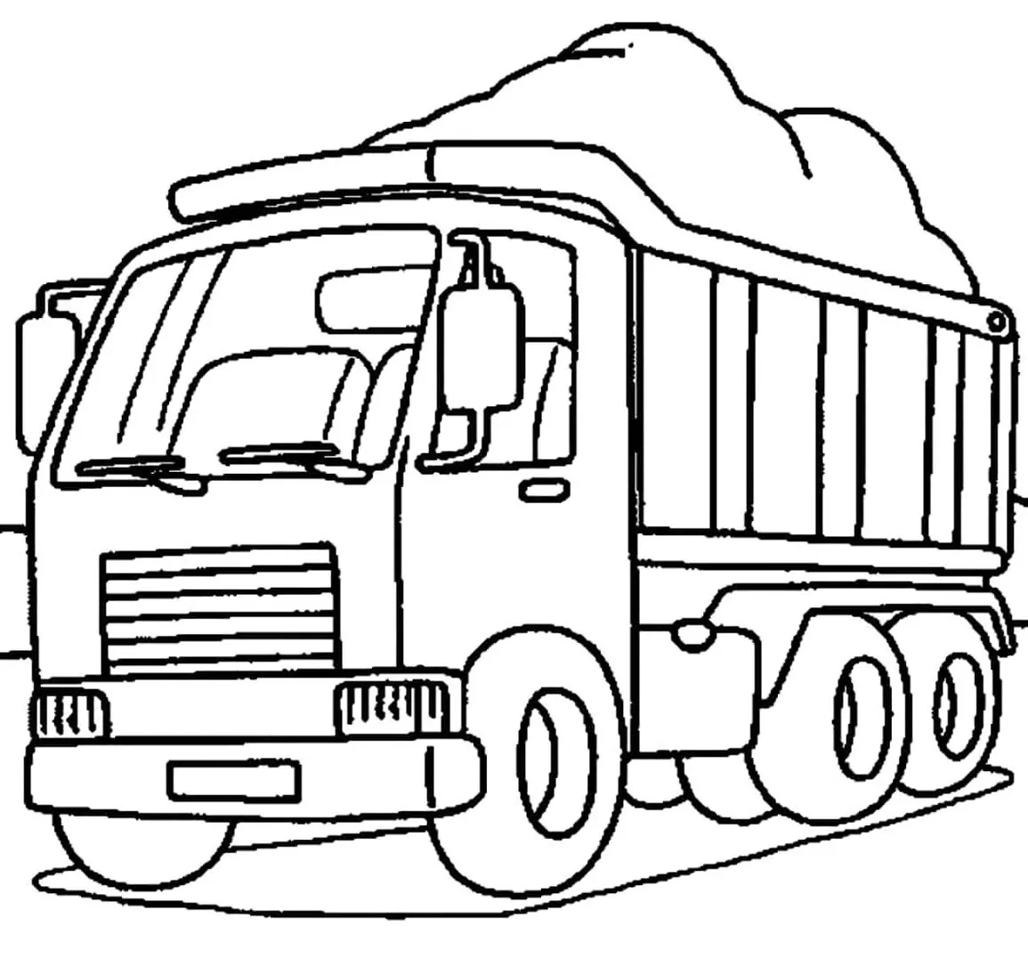 Caminhão Scania  Desenhos para Imprimir e Colorir