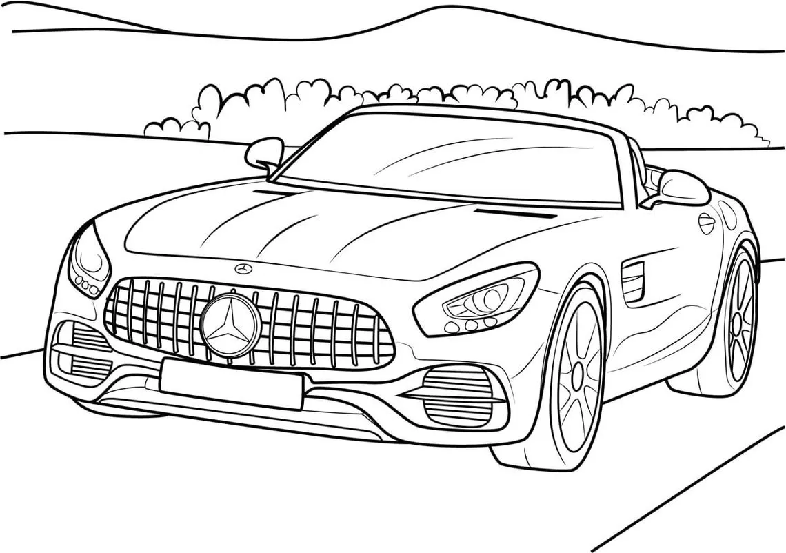 Desenhos para colorir em Geral: Desenho de carro de corrida para colorir -  GT - 40