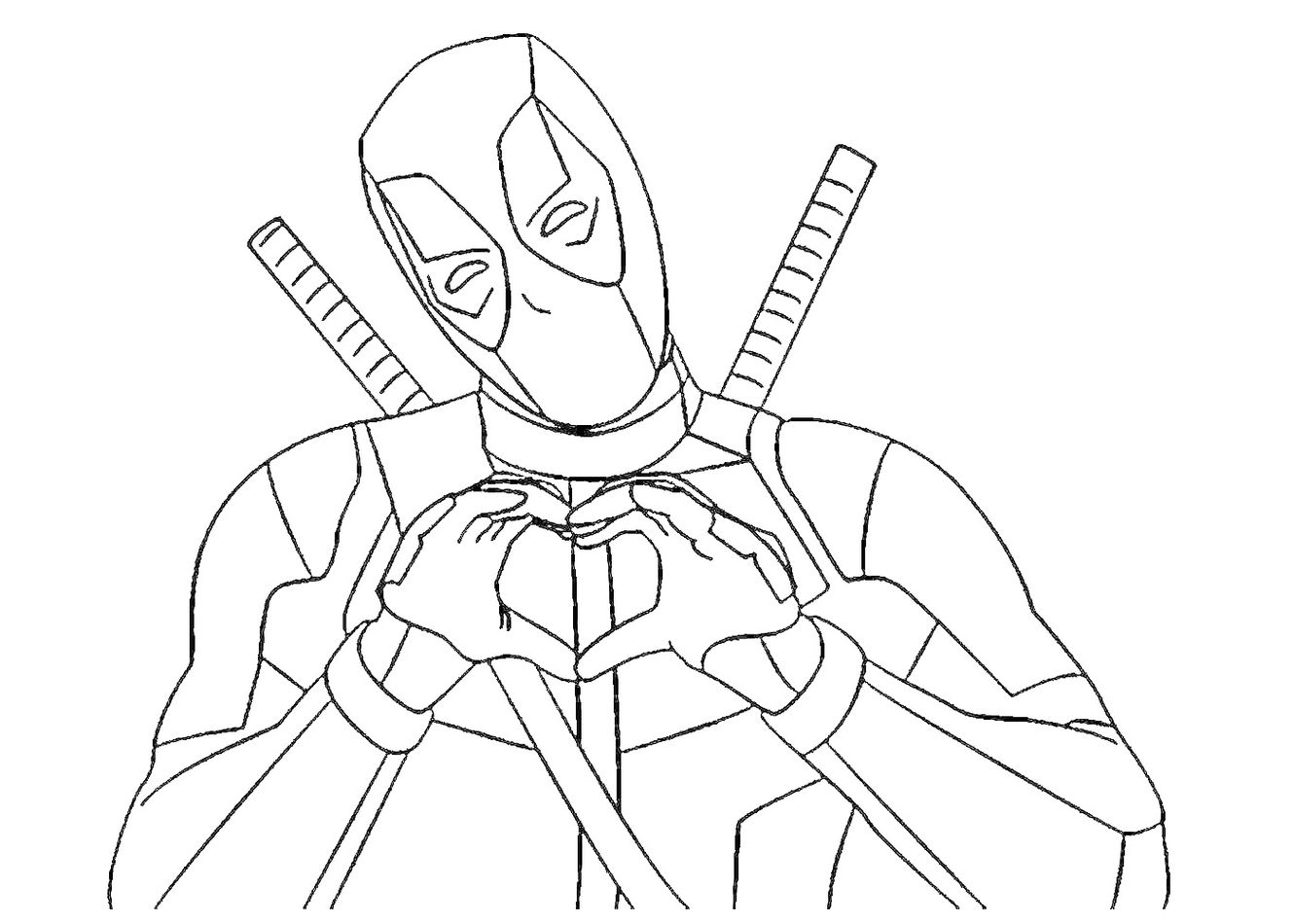 Desenhos de Deadpool em PDF para colorir - Desenhos Imprimir