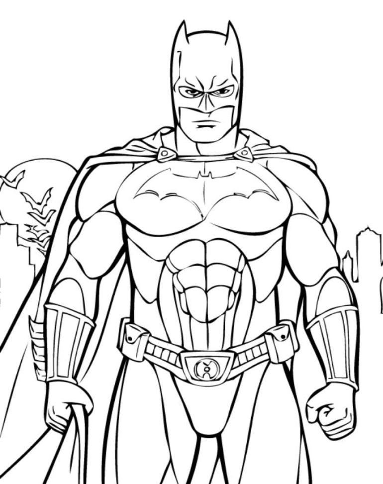 Batman Para Colorir - Desenhos Imprimir