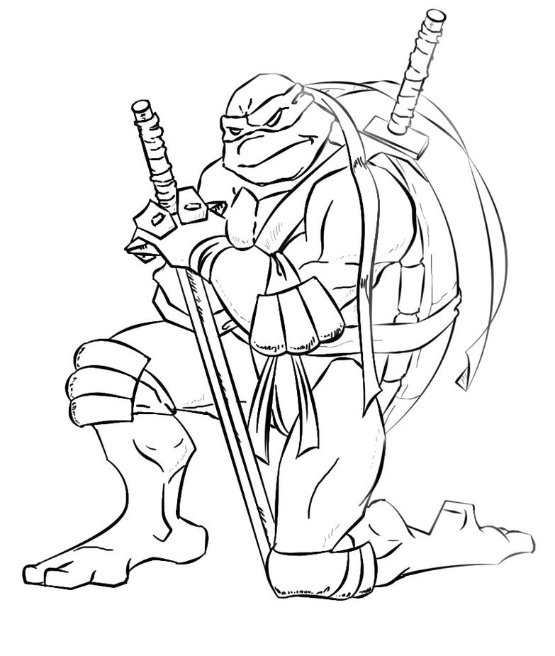 Dinokids - Desenhos para colorir: Desenhos de Tartarugas Ninja