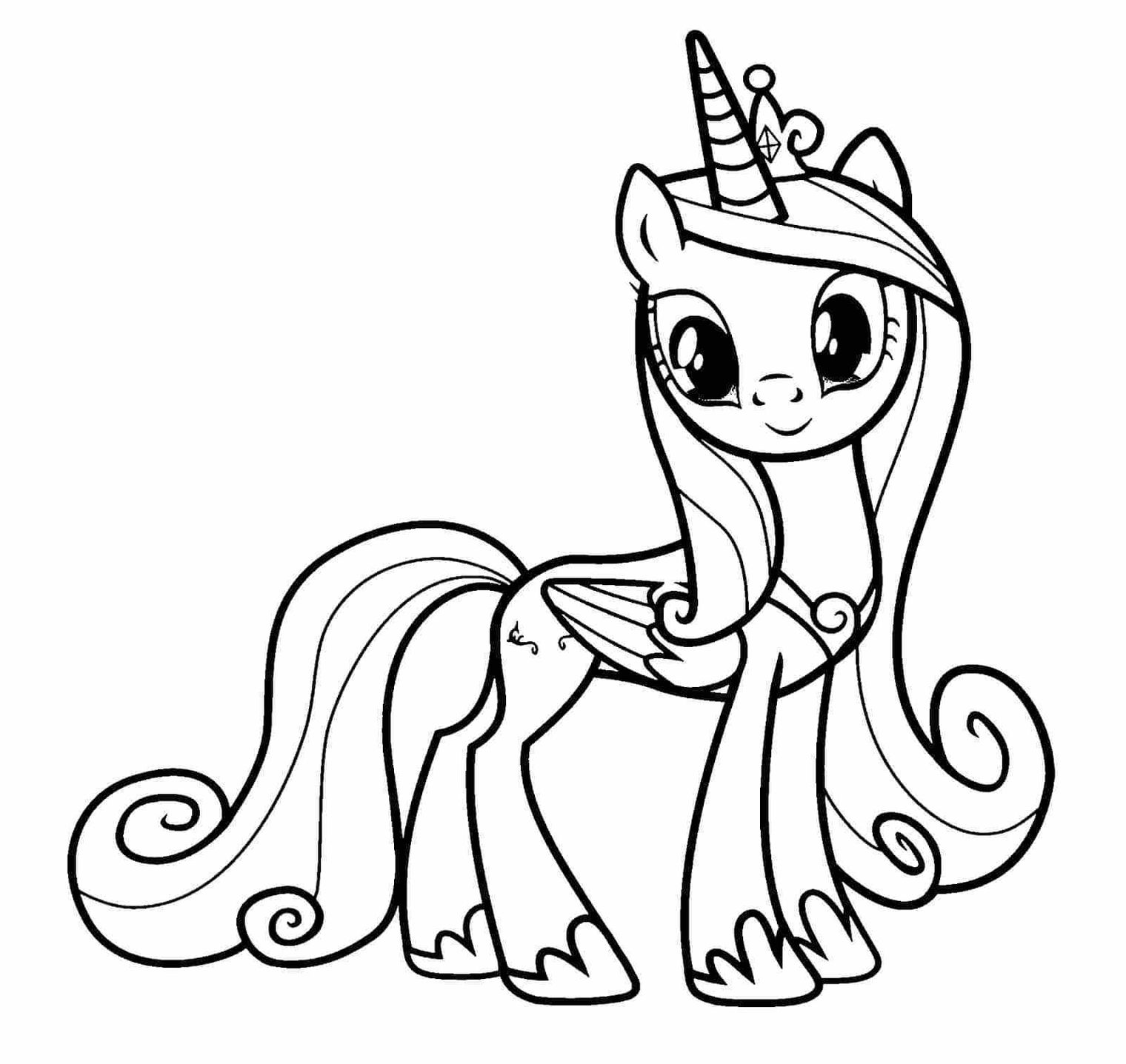 ▷ Desenhos de My Little Pony para colorir
