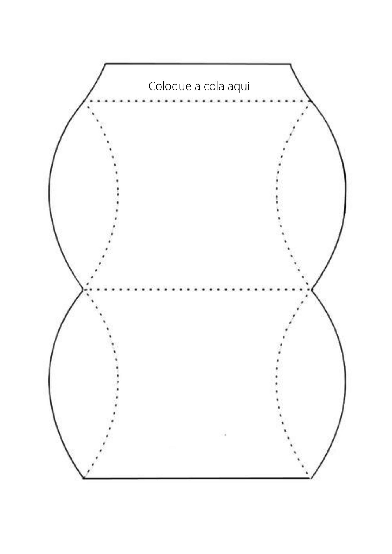 Moldes de Caixinhas para imprimir caixa almofada