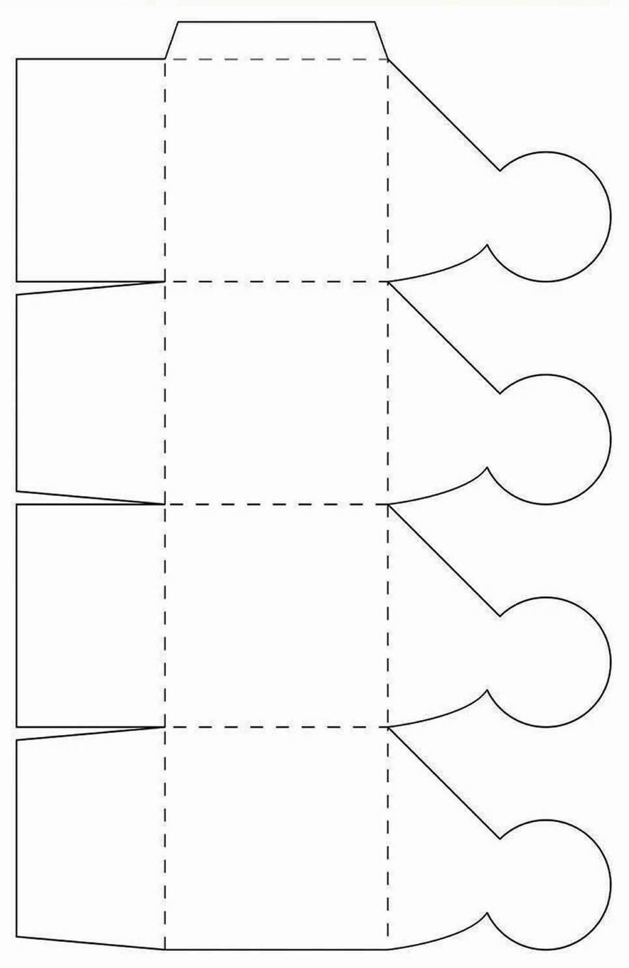 Moldes de Caixinhas para imprimir caixa flor