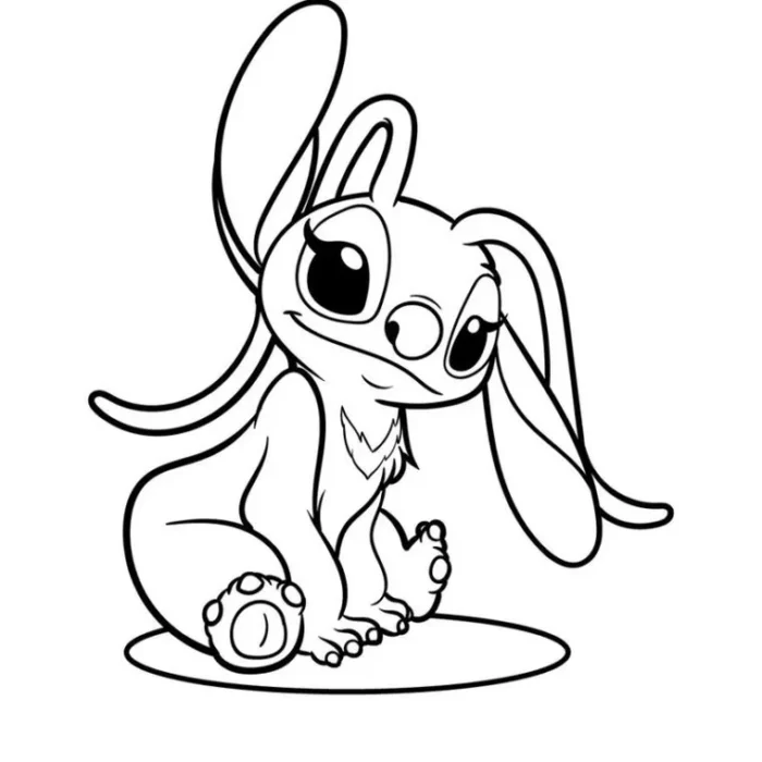 Desenhos para colorir Lilo e Stitch Linda